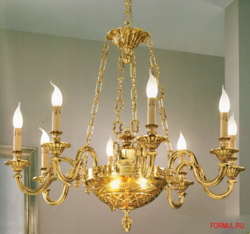 Люстра Possoni Illuminazione 517/8+2 ORO/ZEC